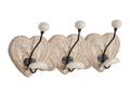 Home Item - Beige Wood, W 17.7 x D 5.1 x H 7.9 in