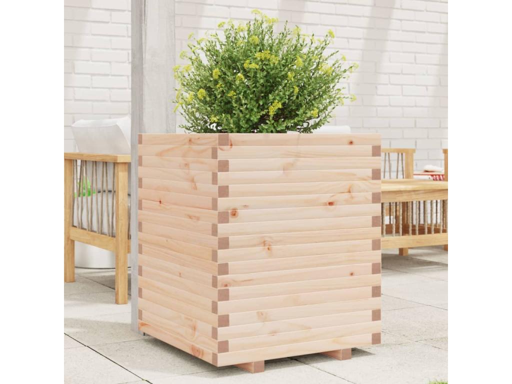 Home Item - White Wood, W 43.3 x D 23.6 x H 19.5 in