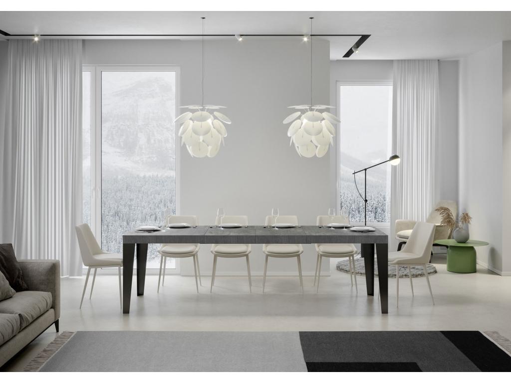 Table - Gray Engineered Wood, W 63 x D 35.4 x H 30.3 in