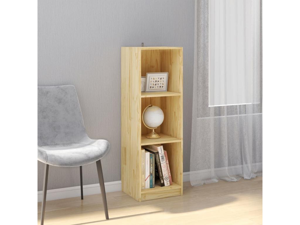 Bookcase - Natural Wood, W 14.2 x D 13 x H 43.3 in