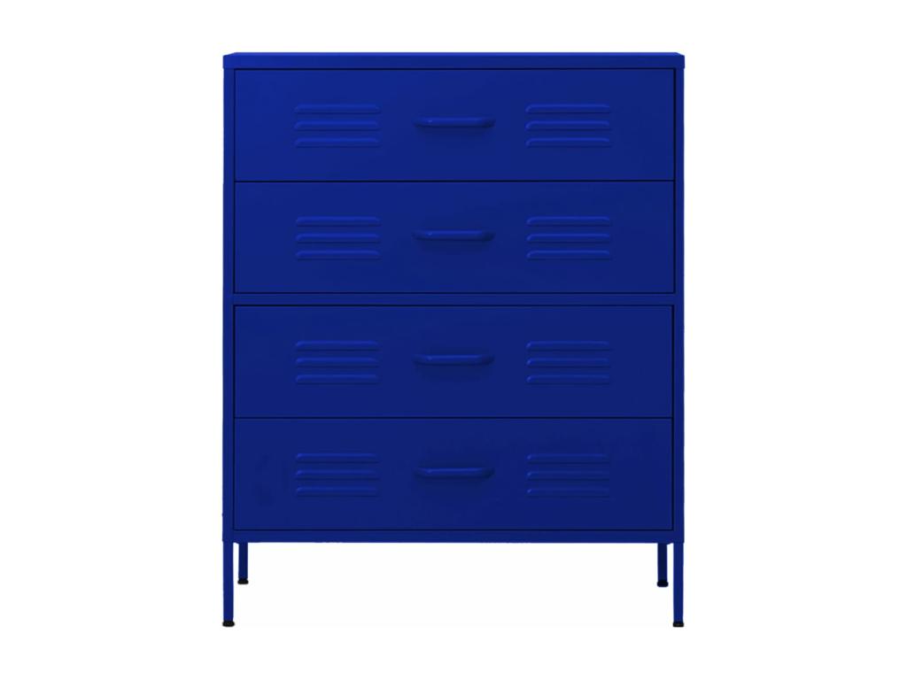Dresser - Blue Steel, W 31.5 x D 13.8 x H 40 in