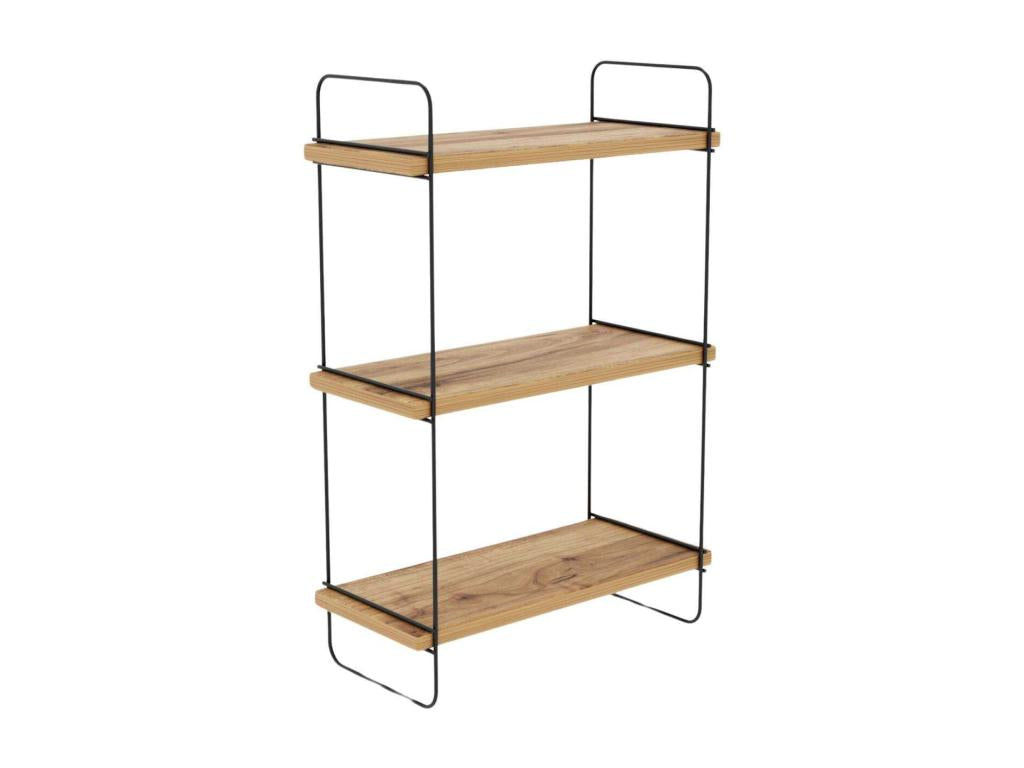 Shelf - Natural Engineered Wood, W 15.7 x D 7.9 x H 26 in