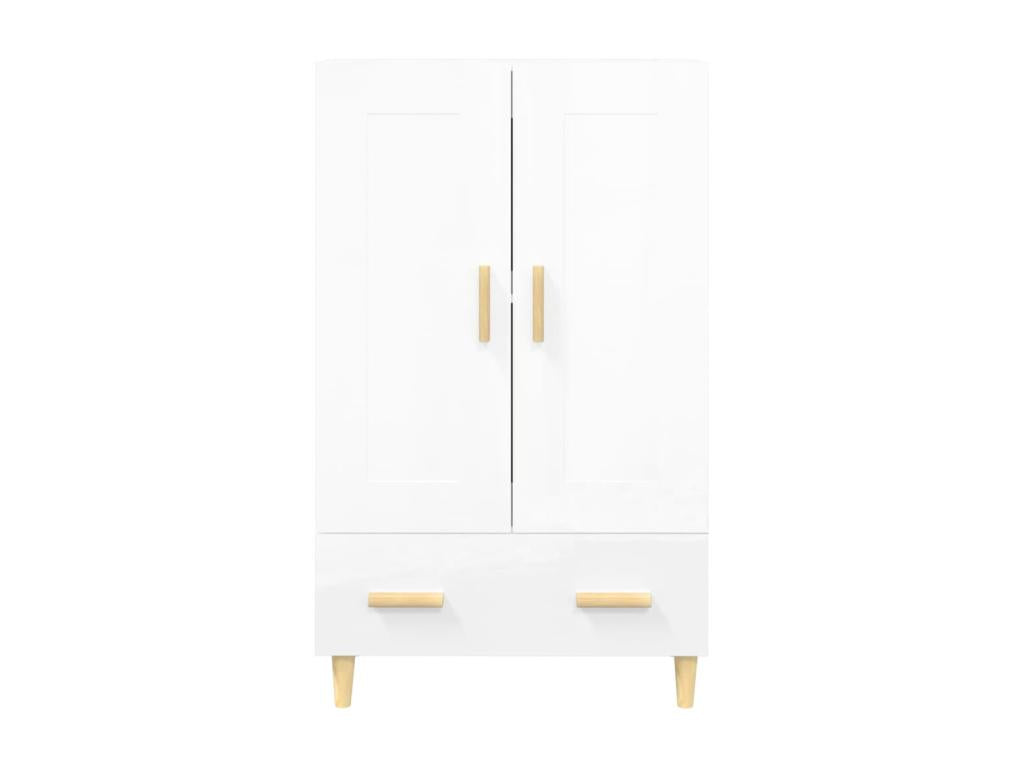 Sideboard - White Wood, W 27.6 x D 12.2 x H 45.3 in
