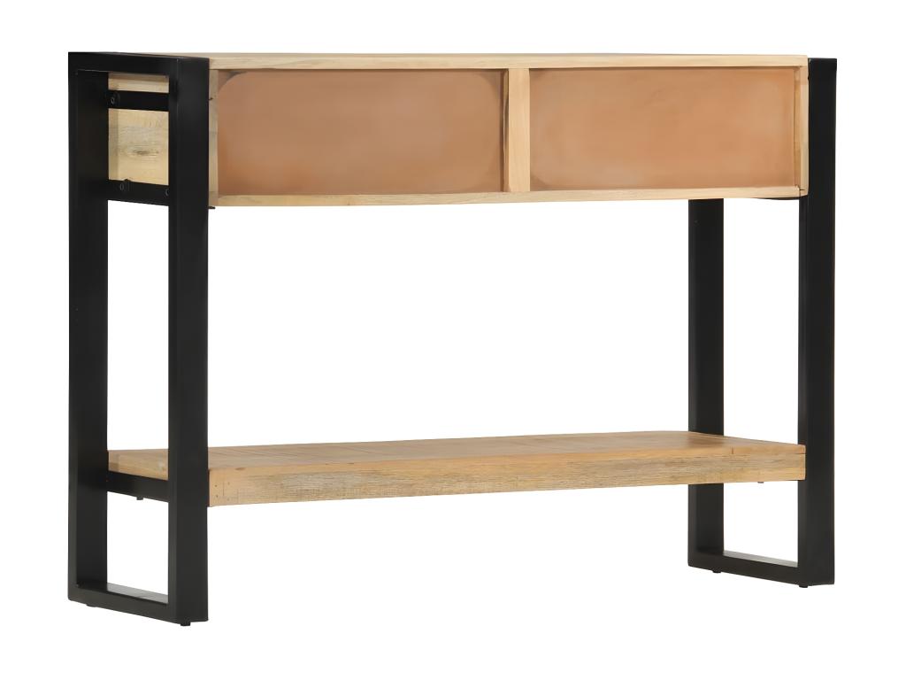 Table - Brown Solid Wood, W 43.3 x D 11.8 x H 29.9 in