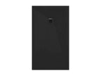 Shower Tray - Black Resin, W 63 x D 39.4 x H 1.2 in