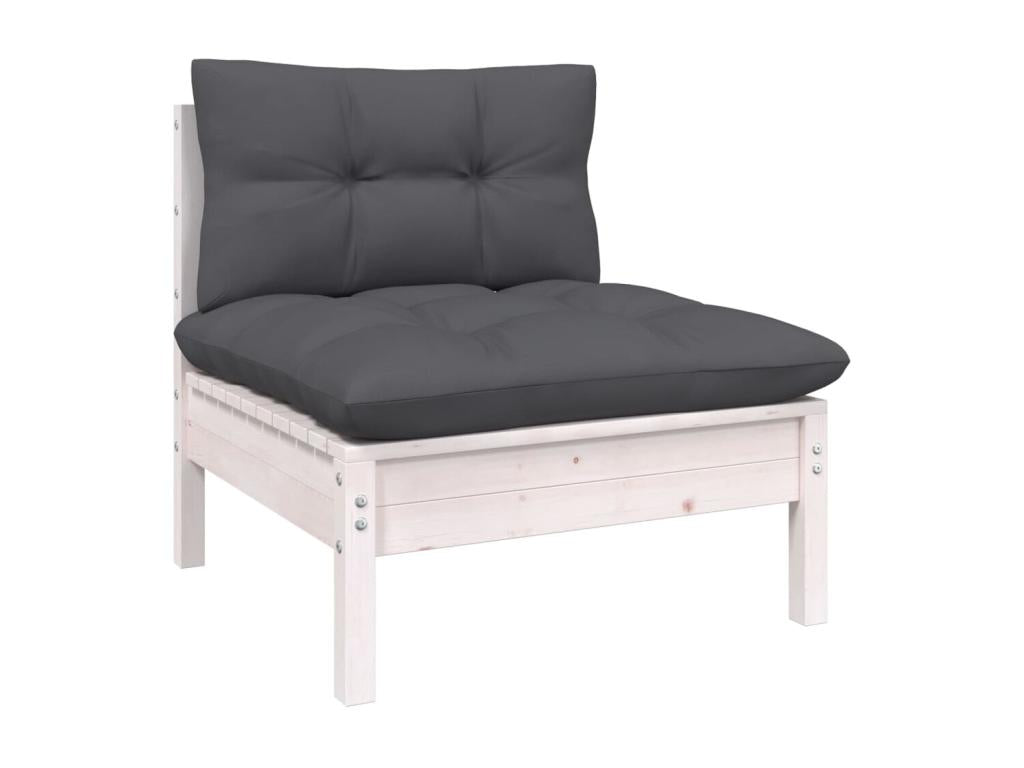 Set of 13 Outdoor Patio Sets with Cushions - Black Resin, W 27.6 x D 27.6 x H 23.8 in