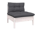 Set of 13 Outdoor Patio Sets with Cushions - Black Resin, W 27.6 x D 27.6 x H 23.8 in