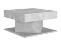 Coffee Table - Gray Engineered Wood, W 22.4 x D 22.4 x H 11.8 in