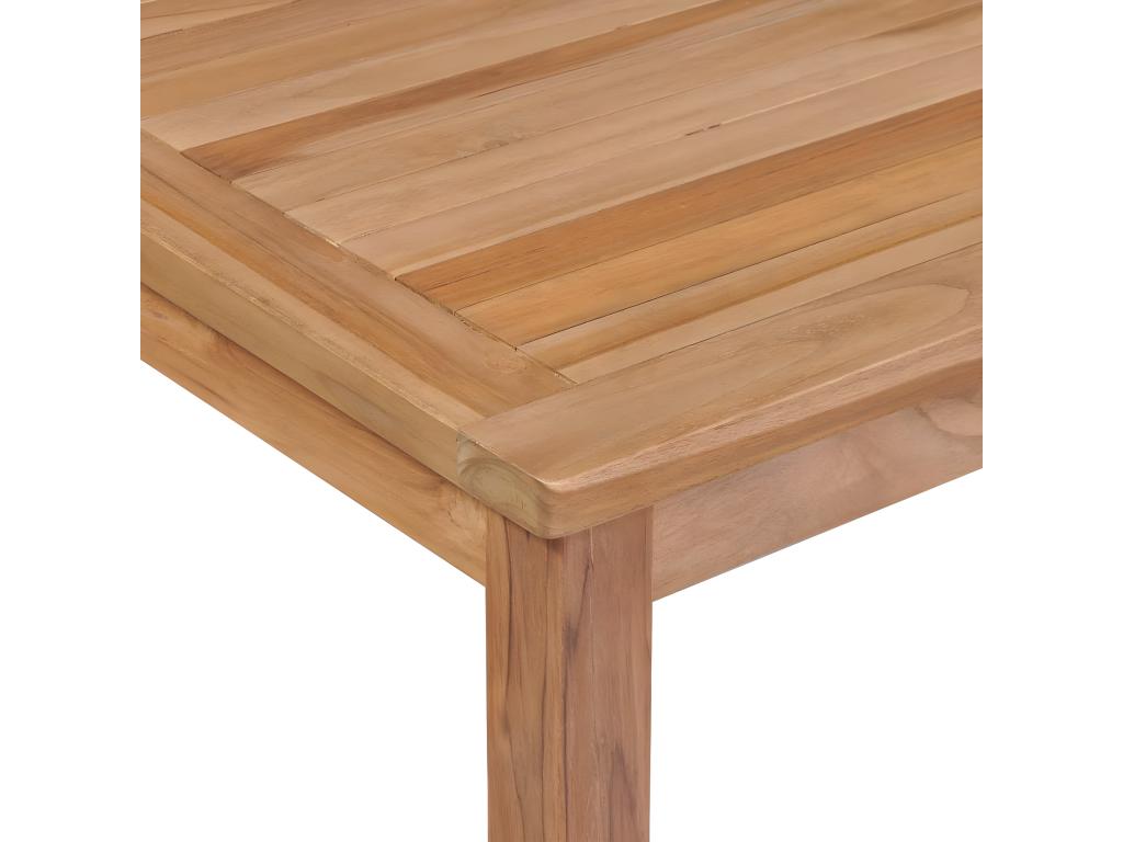 Outdoor Table - Green Plastic, W 17.7 x D 16.9 x H 19.7 in