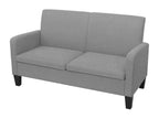 Sofa - Gray Polyester Fabric, W 53.1 x D 25.6 x H 29.9 in