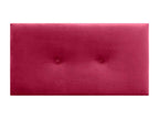 Bed - Red Velvet, W 37.4 x D 1.6 x H 19.7 in
