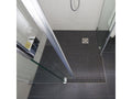 Shower Tray - Gray Resin, W 47.2 x D 47.2 x H 1.6 in