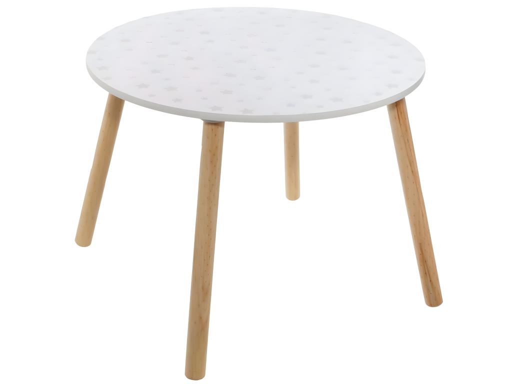 Table - White, W 23.6 x D 23.6 x H 16.9 in