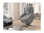 Armchair - Gray Contreplaque, Microfibre, W 34.6 x D 36.6 x H 37.8 in