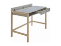 Desk - Gray Wood, W 44.1 x D 23.6 x H 29.9 in