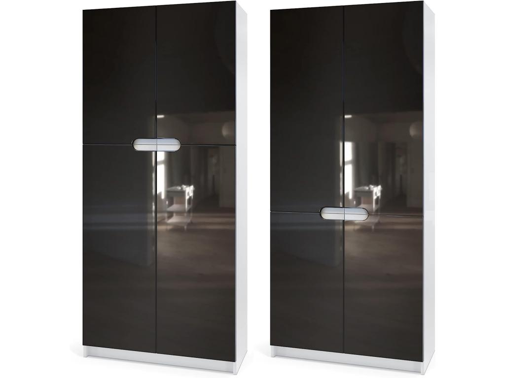 Desk - White Engineered Wood, W 32.3 x D 14.6 x H 72.8 in