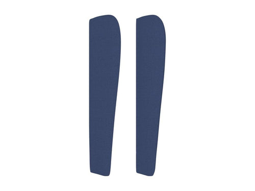 Bed - Blue Polyester Fabric, W 79.9 x D 9.1 x H 50.4 in