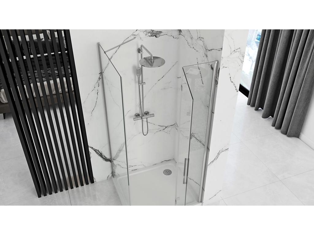 Home Item - Gray Glass, W 35.4 x D 31.5 x H 74.8 in